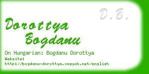 dorottya bogdanu business card